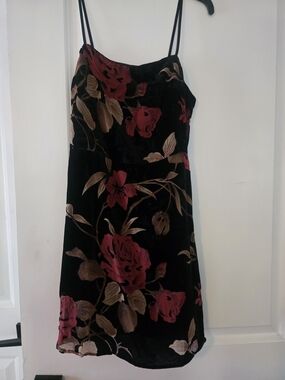 Lulu's Lush Lady In Love Velvet Slip Dress
